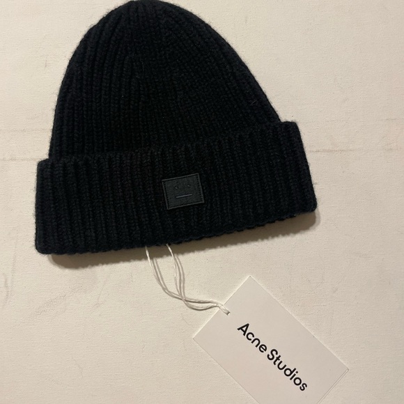 Acne Studios Face Wool Beanie - Picture 2 of 4
